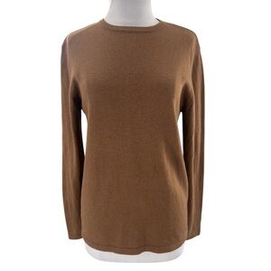 TSE Cashmere silk crewneck sweater brown sz M